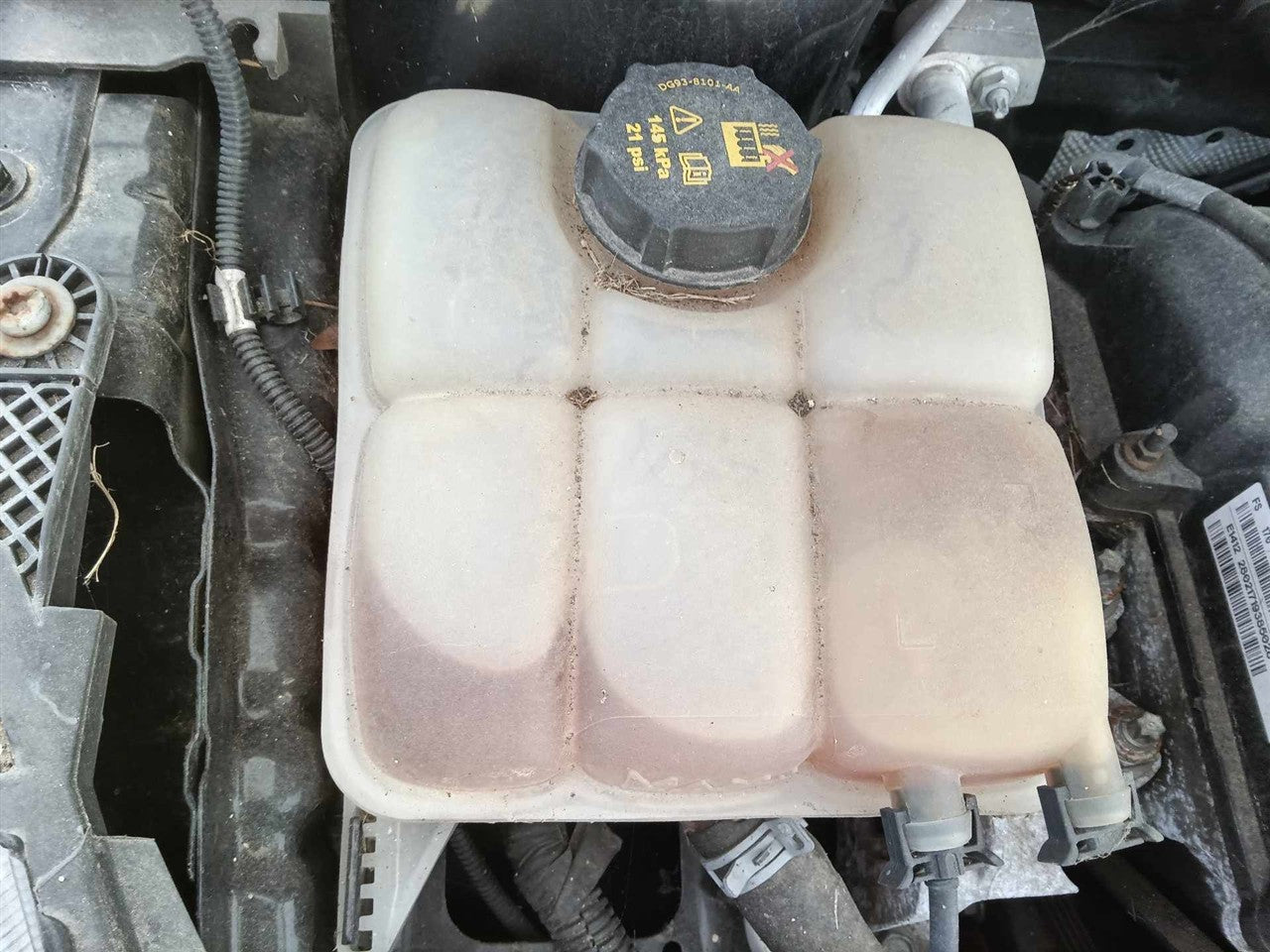 2012 thru 2018 Ford Focus, Ford C MAX, Ford Escape, Ford Transit Connect Coolant Overflow Reservoir Tank 2.0L VIN 2