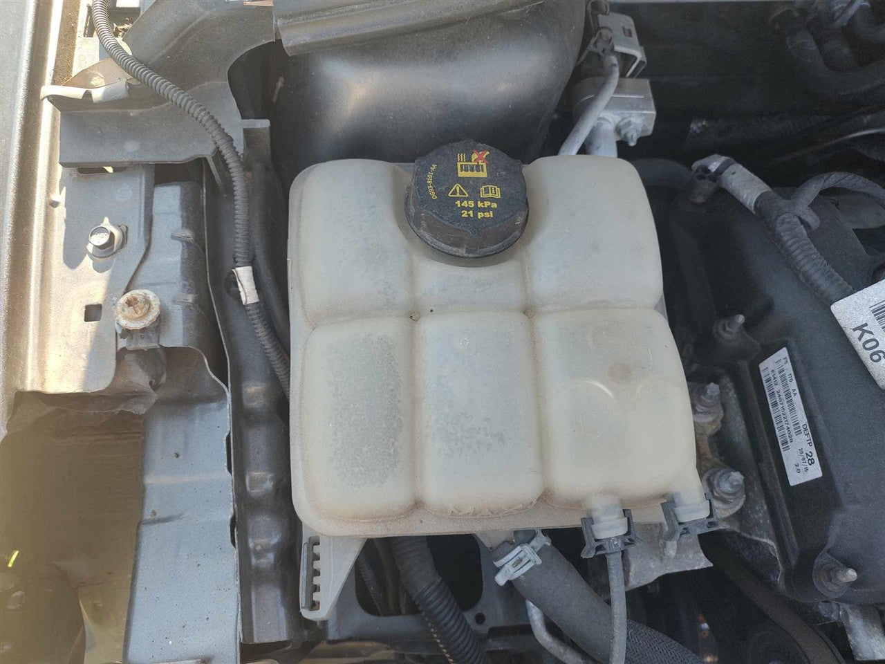 2012 thru 2018 Ford Focus, Ford C MAX, Ford Escape, Ford Transit Connect Coolant Overflow Reservoir Tank 2.0L VIN 2