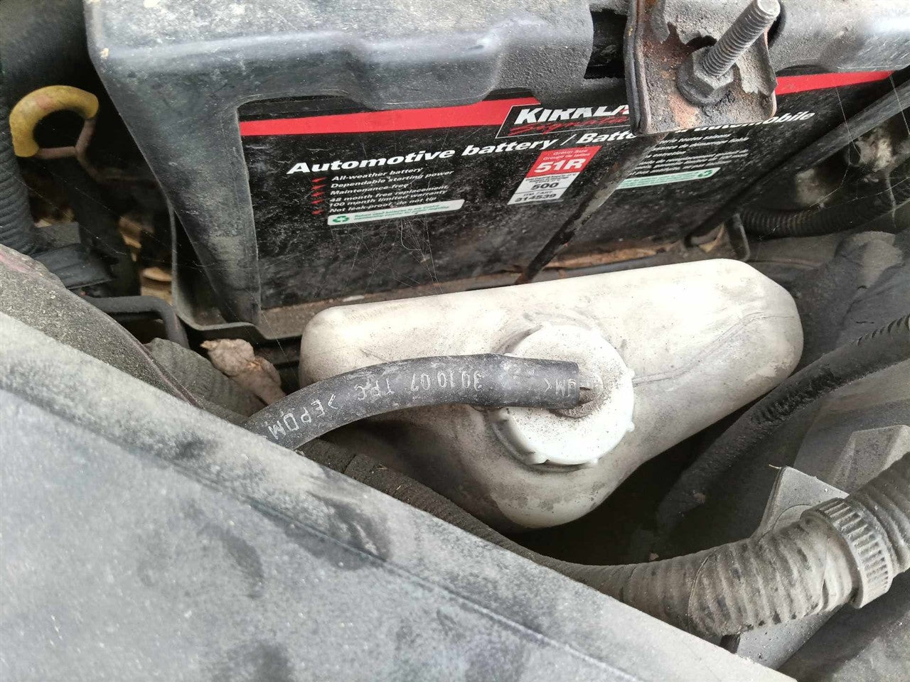 2007 thru 2011 Honda CR V Coolant Overflow Reservoir Tank