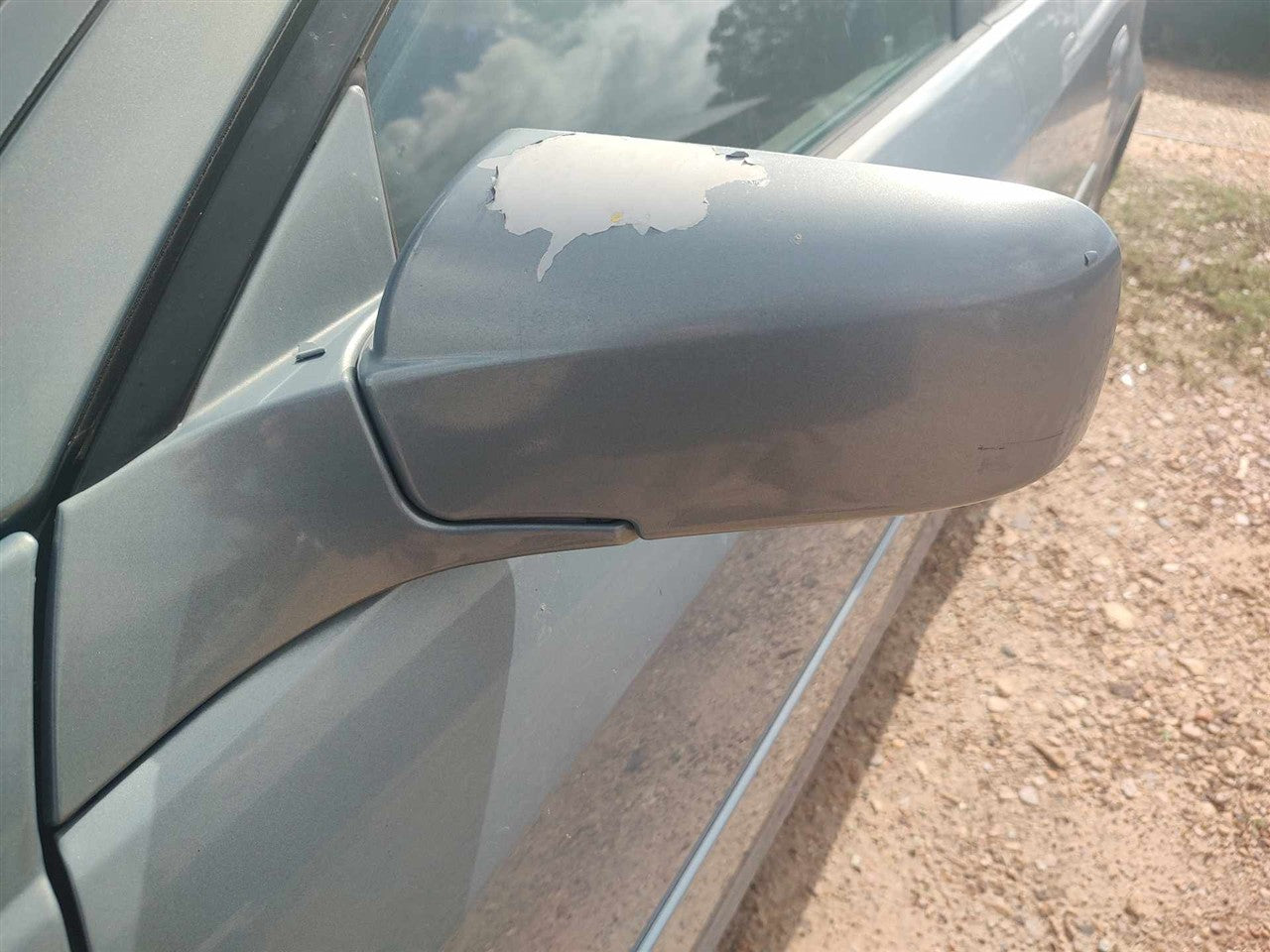2003 thru 2007 Cadillac CTS Left Driver Side View Door Mirror Power manual folding opt DR5 L