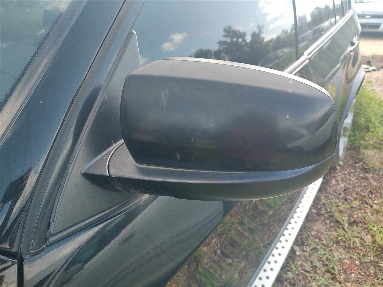2007 thru 2013 BMW X5 Left Driver Side View Door Mirror Power without automatic dimming option memory